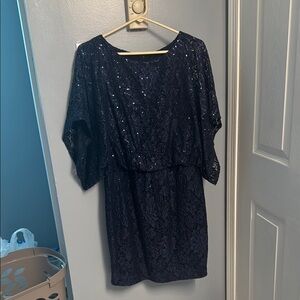 Jessica Howard Midnight Blue Sequin Dress